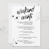 ハロウィングランジ結婚式 プログラムウェルカムバッグカード 招待状 (裏面)