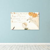 ハロウィングリーティングジャック – O – ランタン幽霊たち キャンバスプリント (インサイチュ (ウッドフロア))