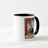 ハロウィングリーティングマンと幽霊 マグカップ (正面右)