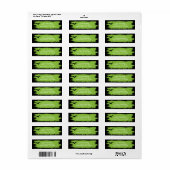 ハロウィングリーングランジこうもりパーティー住所 シール (フルシート)