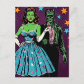 ハロウィングリーンスキンモンスター ポストカード (正面)