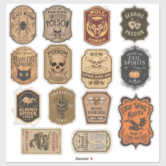 ハロウィングループ14魔法ボトル シール (シート)