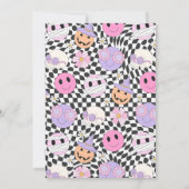 ハロウィングルーヴィキュート幽霊1st誕生日パーティー 招待状 (裏面)