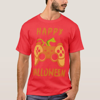 ハロウィンゲーマーハッピーハローウィンゲーミングガール Tシャツ