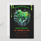 ハロウィンゲーマーバースデーパーティーの招待 招待状 (正面)