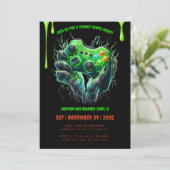 ハロウィンゲーマーバースデーパーティーの招待 招待状 (スタンド正面)