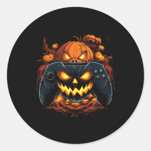 ハロウィンゲームハロウィーンのカボチャのちょうちんカボチャ顔コンター ラウンドシール