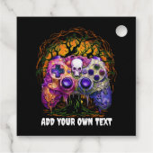 ハロウィンゲーム，コン不気味トローラ，紫オレンジ フェイバータグ (裏面)