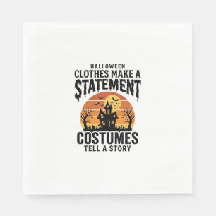 ハロウィンコスチュームステートメントビンテージTシャツデザイン1 スタンダードランチョンナプキン