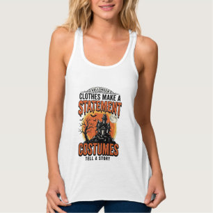 ハロウィンコスチュームステートメントヴィンテージベクターTシャツ_1 タンクトップ