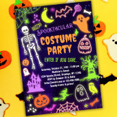 ハロウィンコスチュームパーティの招待状スプオクタキュラー 招待状