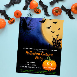 ハロウィンコスチュームパーティーのテーマイベントトランクオアトリート ポスター