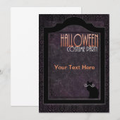 ハロウィンコスチュームパーティーの招待状 招待状 (正面/裏面)