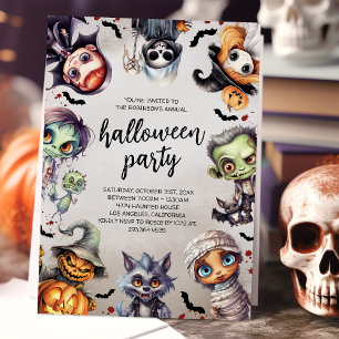 ハロウィンコスチュームパーティーの招待状 招待状