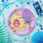 ハロウィンコスチュームパーティーモンスタースポイおもしろいダンス ペーパープレート (パーティー)