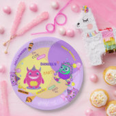 ハロウィンコスチュームパーティーモンスタースポイおもしろいダンス ペーパープレート (パーティー)