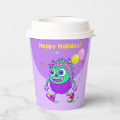 ハロウィンコスチュームパーティーモンスタースポイおもしろいダンス 紙コップ (裏面)
