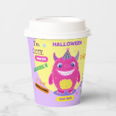 ハロウィンコスチュームパーティーモンスタースポイおもしろいダンス 紙コップ (正面)