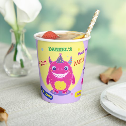 ハロウィンコスチュームパーティーモンスタースポイおもしろいダンス 紙コップ (インサイチュ)