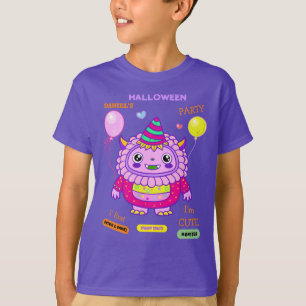 ハロウィンコスチュームパーティーモンスタースポイおもしろいダンス Tシャツ