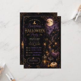 ハロウィンコスチュームパーティー招待状(編集可能) 招待状