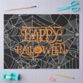 ハロウィンコスチュームパーティー用スパイダーウェブ三日月デザイン 薄葉紙 (クラフト)