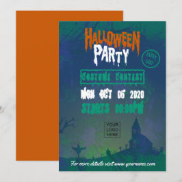 ハロウィンコスチュームパーティー 企業向け招待状 招待状