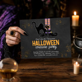 ハロウィンコスチュームパーティー 可愛い魔女 招待状