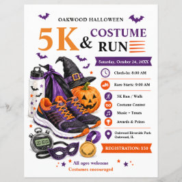 ハロウィンコスチュームラン5K+ウォークのフライヤー チラシ