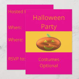 ハロウィンコスチューム任意パーティー 招待状