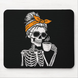 ハロウィンコスチューム スケルトン メッシー バン コーヒー マウスパッド