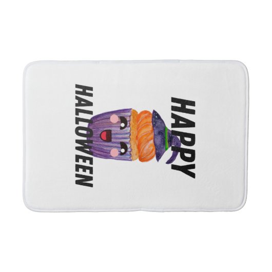 ハロウィンコスチューム ハロウィンカップケーキ バスマット (正面)