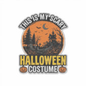 ハロウィンコスチューム ヴィンテージ 怖い シール (正面)
