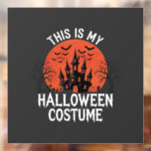 ハロウィンコスチューム 幽霊城 ベクターデザイン ウィンドウサイン (シート2)
