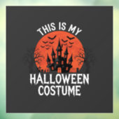 ハロウィンコスチューム 幽霊城 ベクターデザイン ウィンドウサイン (シート3)