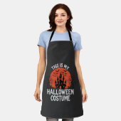 ハロウィンコスチューム 幽霊城 ベクターデザイン エプロン (着用した状態)