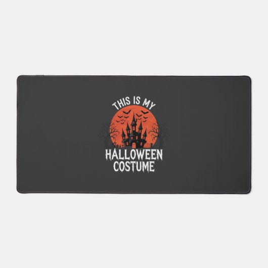 ハロウィンコスチューム 幽霊城 ベクターデザイン デスクマット (正面)