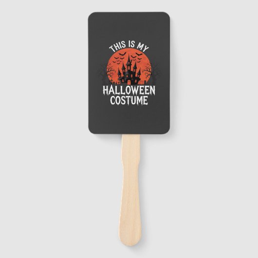 ハロウィンコスチューム 幽霊城 ベクターデザイン ハンドファン (正面)