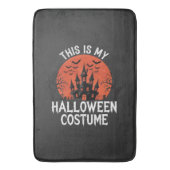 ハロウィンコスチューム 幽霊城 ベクターデザイン バスマット (正面縦)