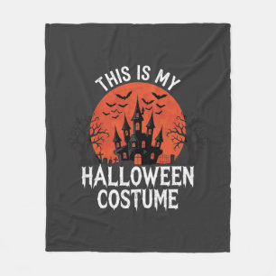 ハロウィンコスチューム 幽霊城 ベクターデザイン フリースブランケット