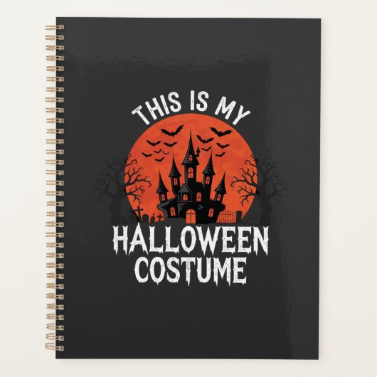 ハロウィンコスチューム 幽霊城 ベクターデザイン プランナー手帳 (正面)