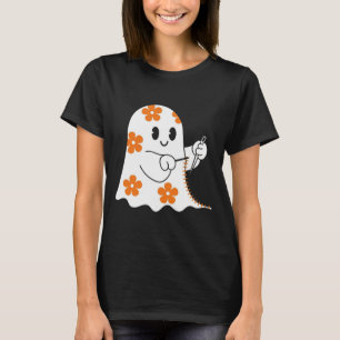 ハロウィンコスチューム 縫製 ゴースト おばけ 笑える 縫製好き Tシャツ