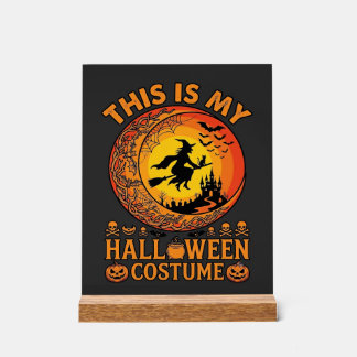 ハロウィンコスチューム 魔法使い 城 鍋 アクリルサイン