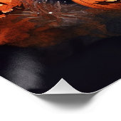 ハロウィンコッカースパニエル犬とカボチャ ポスター (コーナー)