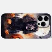 ハロウィンコッカースパニエル犬とカボチャ Case-Mate iPhoneケース (裏面 (横))