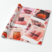 ハロウィンコラージソフトフェミニン ラッピングペーパー (アンロールド)