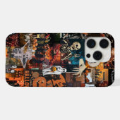 ハロウィンコラージュ iPhoneケース (裏面横)