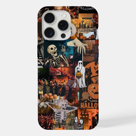 ハロウィンコラージュ iPhoneケース (裏面)