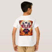ハロウィンコレクション向けの面白いキャラクター Tシャツ (裏面フル)