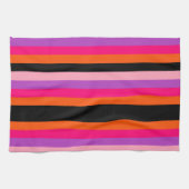 ハロウィンコンテンポラリーのストライプ キッチンタオル (横)